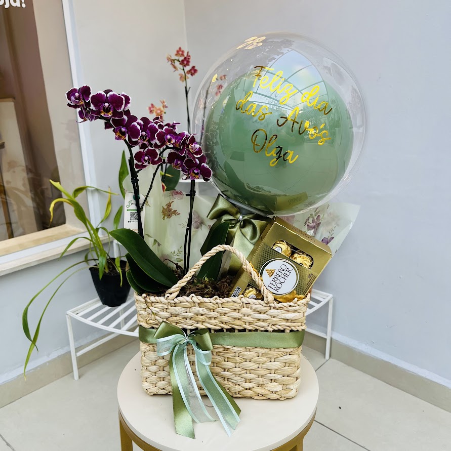 Orquídea e Bubble Personalizado