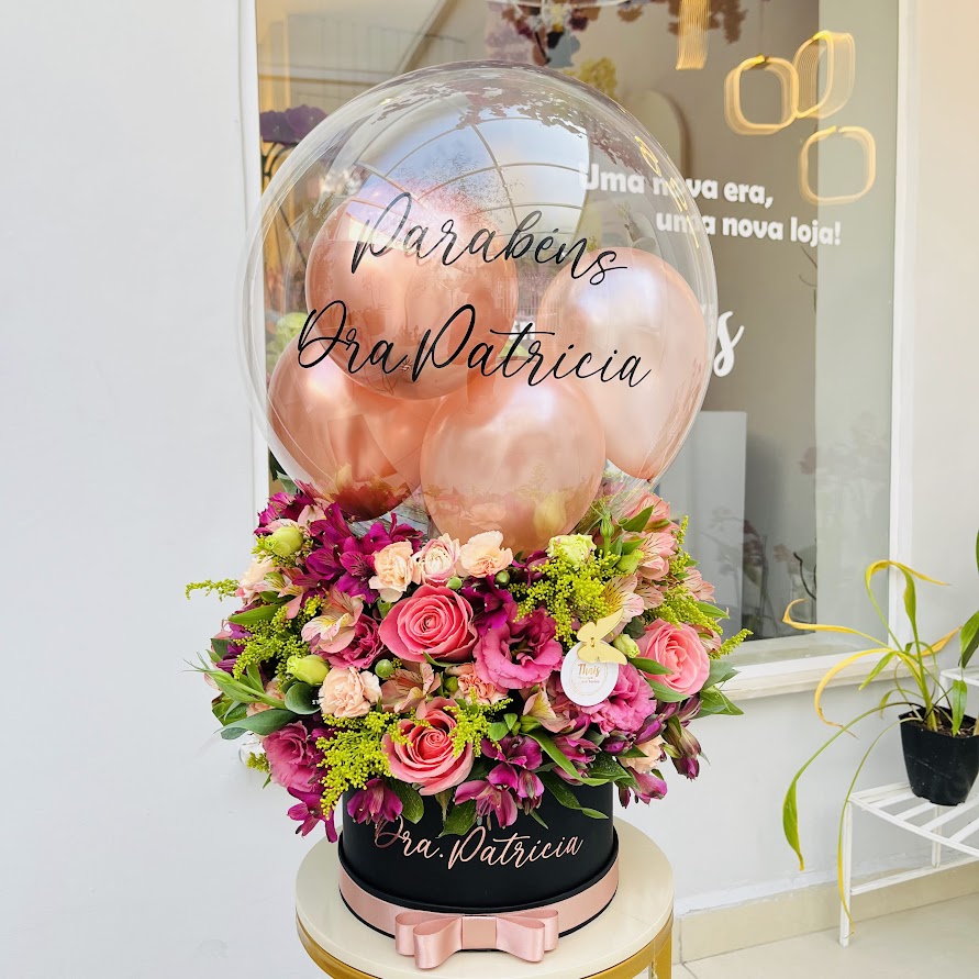 Rosas com Bubble Personalizado