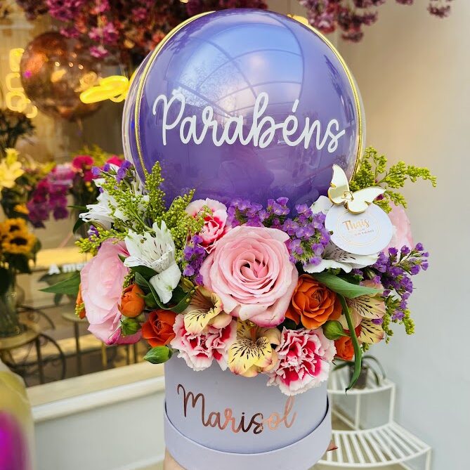 Flores com Bubble Personalizado